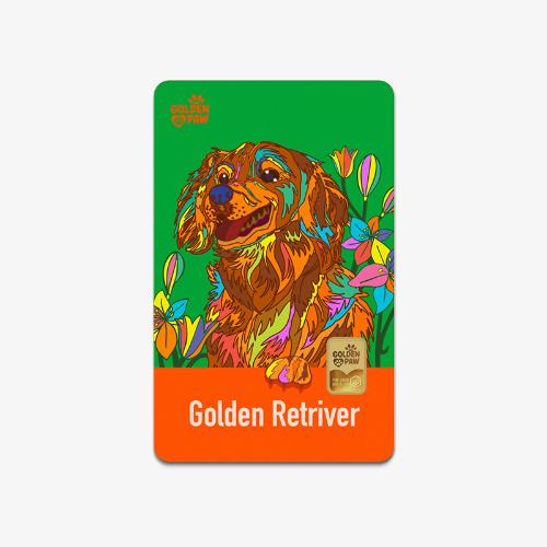 Golden Paw 카드형 골드 1g (골든 리트리버)