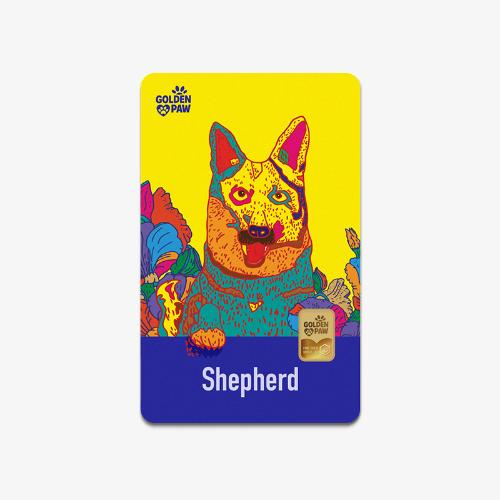 Golden Paw 카드형 골드 1g (셰퍼드)