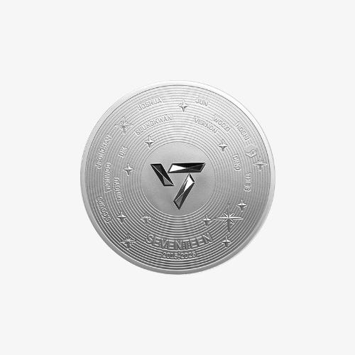 세븐틴(SVT) 데뷔 10주년 기념메달 은 31.1g(1oz)